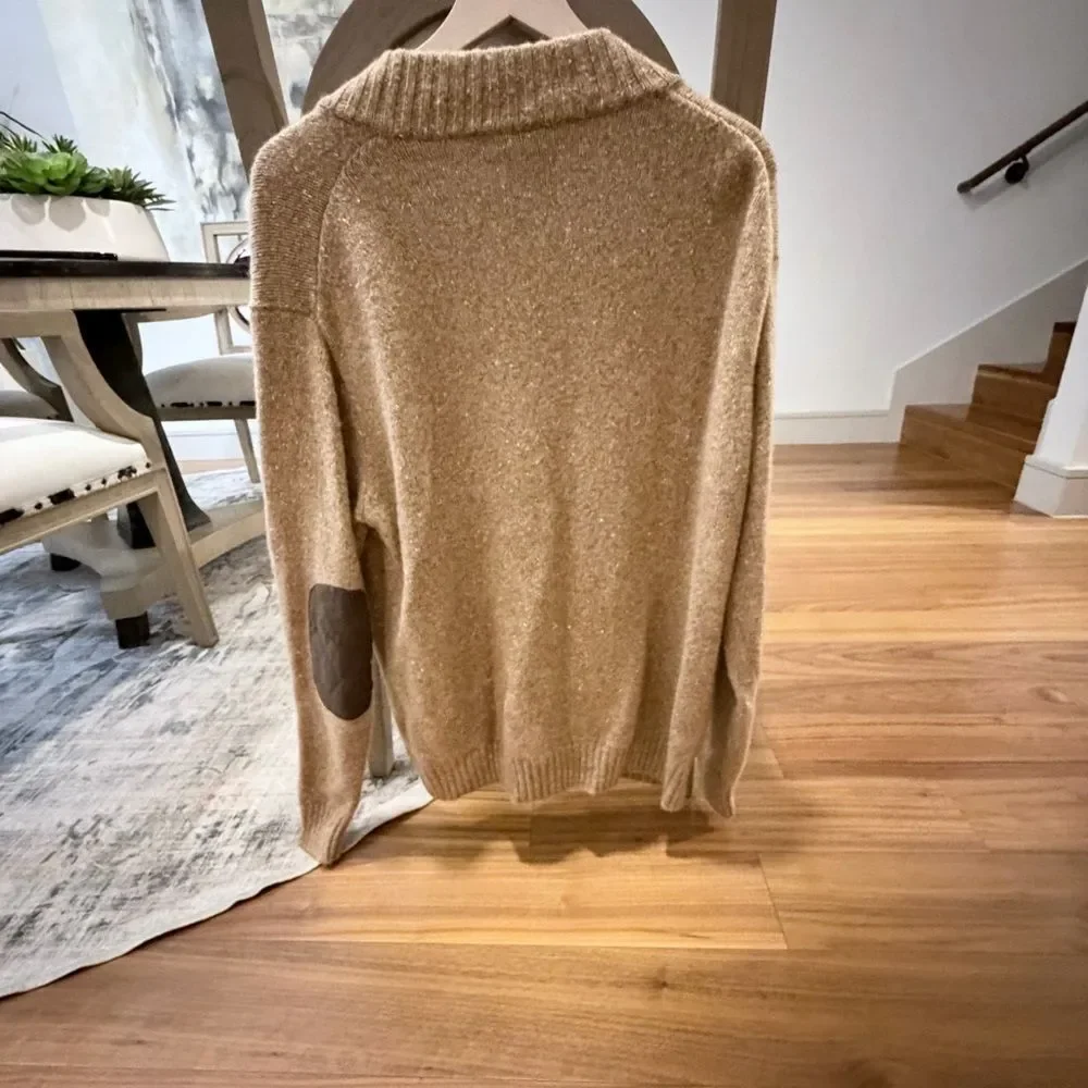 Peter Millar Men's Camel hair Sweater/ Cardigan size XL